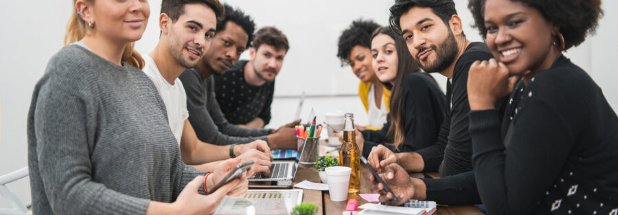 Students learning hands-on skills at a Skills Training Centre for career readiness and workforce development