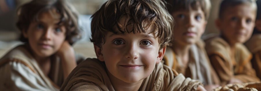 Orphaned children in Pakistan receiving care, food, and education at a Christian orphanage