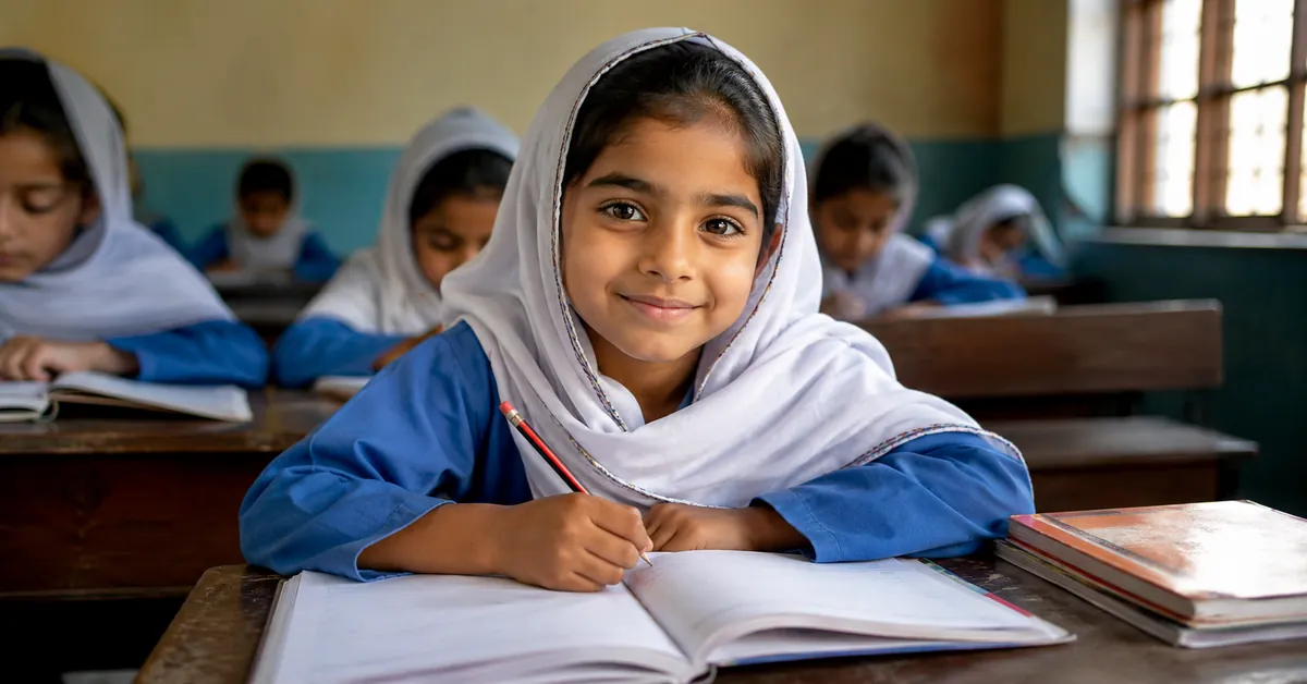 Sponsor a Child Education in Pakistan by helping a young Pakistani student access quality education, school supplies, and brighter future opportunities.